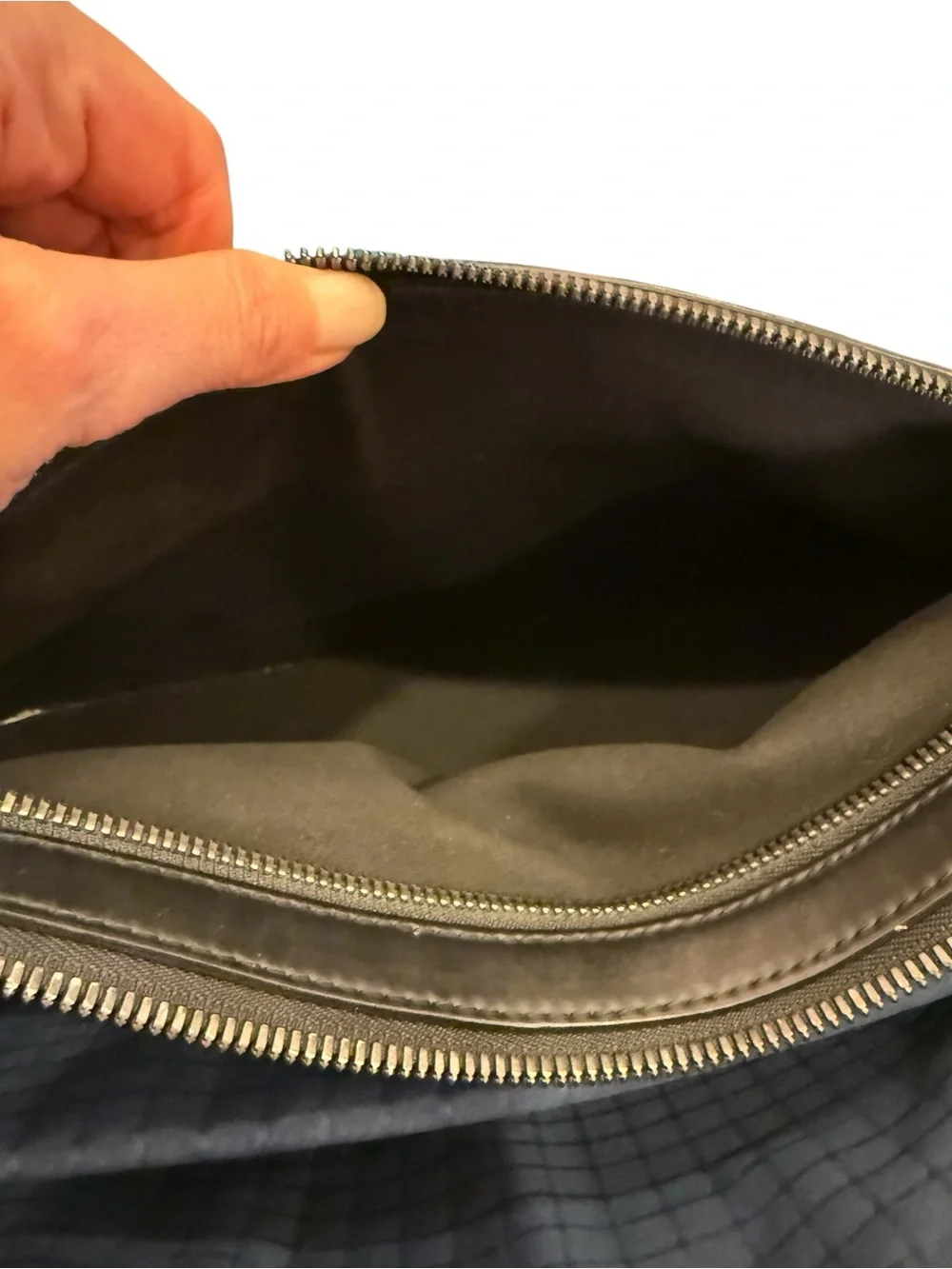TUMI Ashton Coated Canvas Double Zip Grey Slim Messenger Bag Briefcase